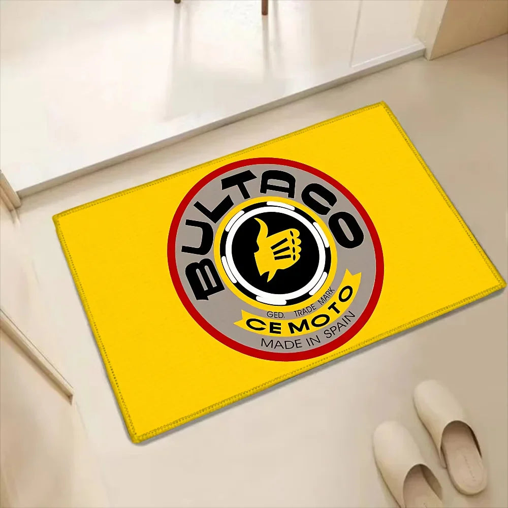 Bultacos Alpina Motorcycles Kitchen Carpet for Home Entrance Doormat Furry Mat for Hallway on the Floor Bedroom Mats Carpets