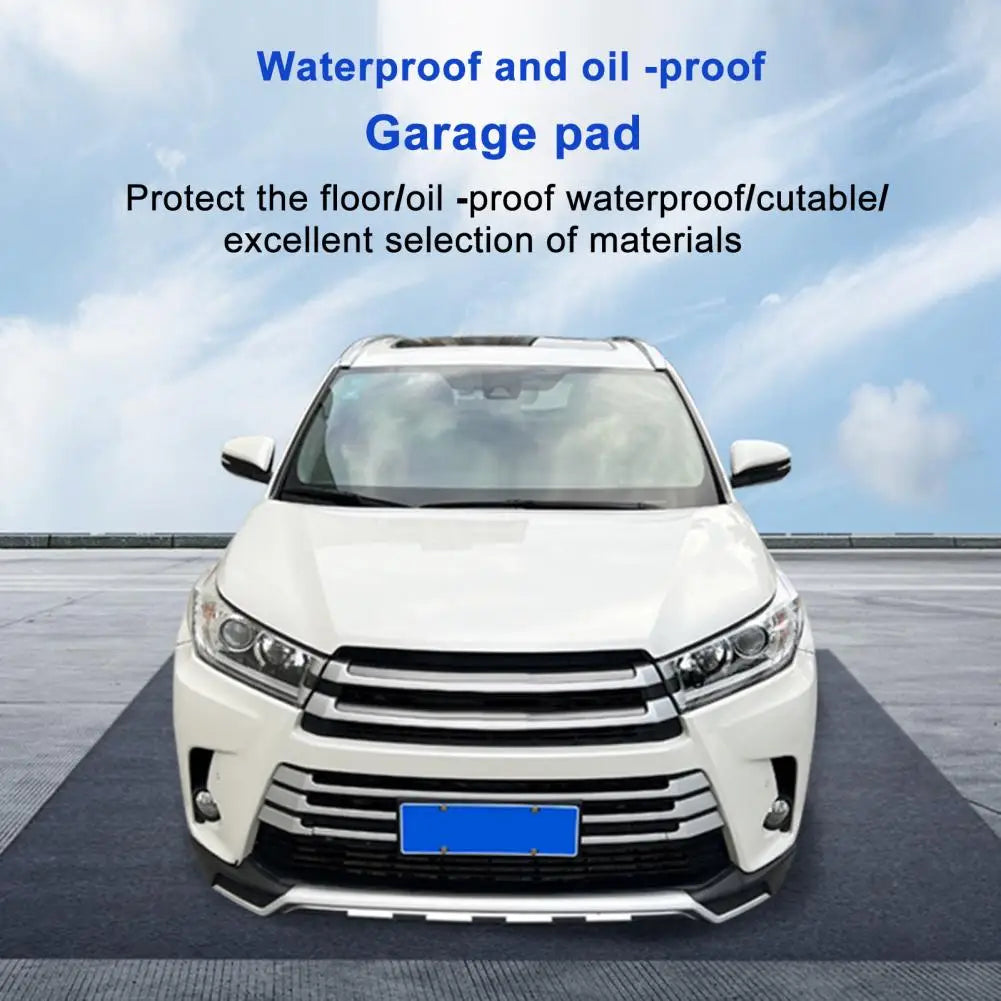 Rectangle Garage Floor Mat for Under Car Dark Grey Garage Flooring Rug Motorcycle Oil Spill Mat Absorbent Oil Garage Parking Mat