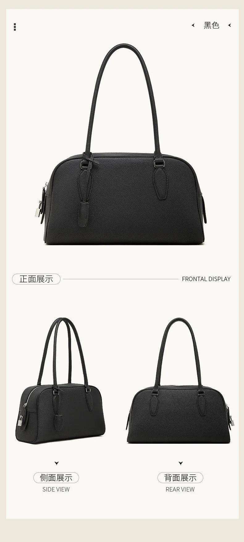 Women's Luxury Designer Handbags Genuine Leather Ladies Underarm Shoulder Bag New Fashion 2026 Cowhide Large Capacity Tote Bag
