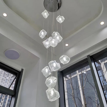 Light luxury home decoration pendant light, staircase light, living room pendant light, dining room light, indoor lighting