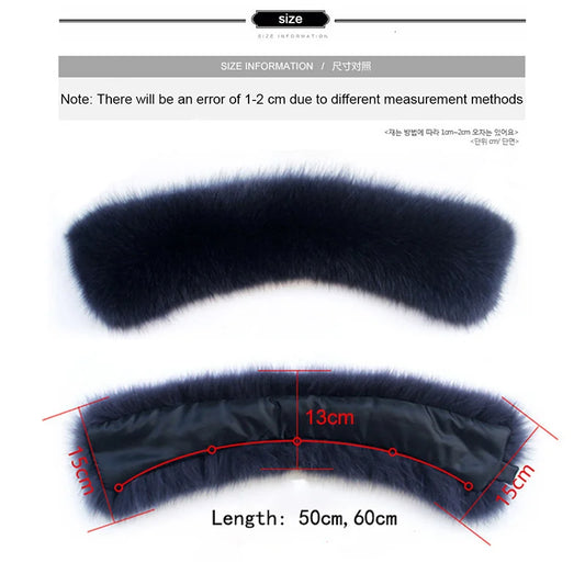 Raccoon Fur Collar Women Winter Coat Hood Decor Furry Fur Collar Fashion Warm Coat Shawl Natural Raccoon Fur Scarf Neck Warmer
