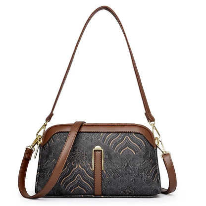 Luxury Designer Women's Shoulder Bag Fashion Print Purse Ladies High Quality Leather Crossbody Bag Messenger Commuter Sac A Main