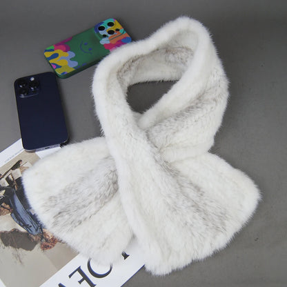 2026 Lady Luxury Authentic Mink Fur Shawl Scarf Winter 100%Natural Mink Fur Real Scarf Shawl Fashion Genuine Mink Fur Ponchos