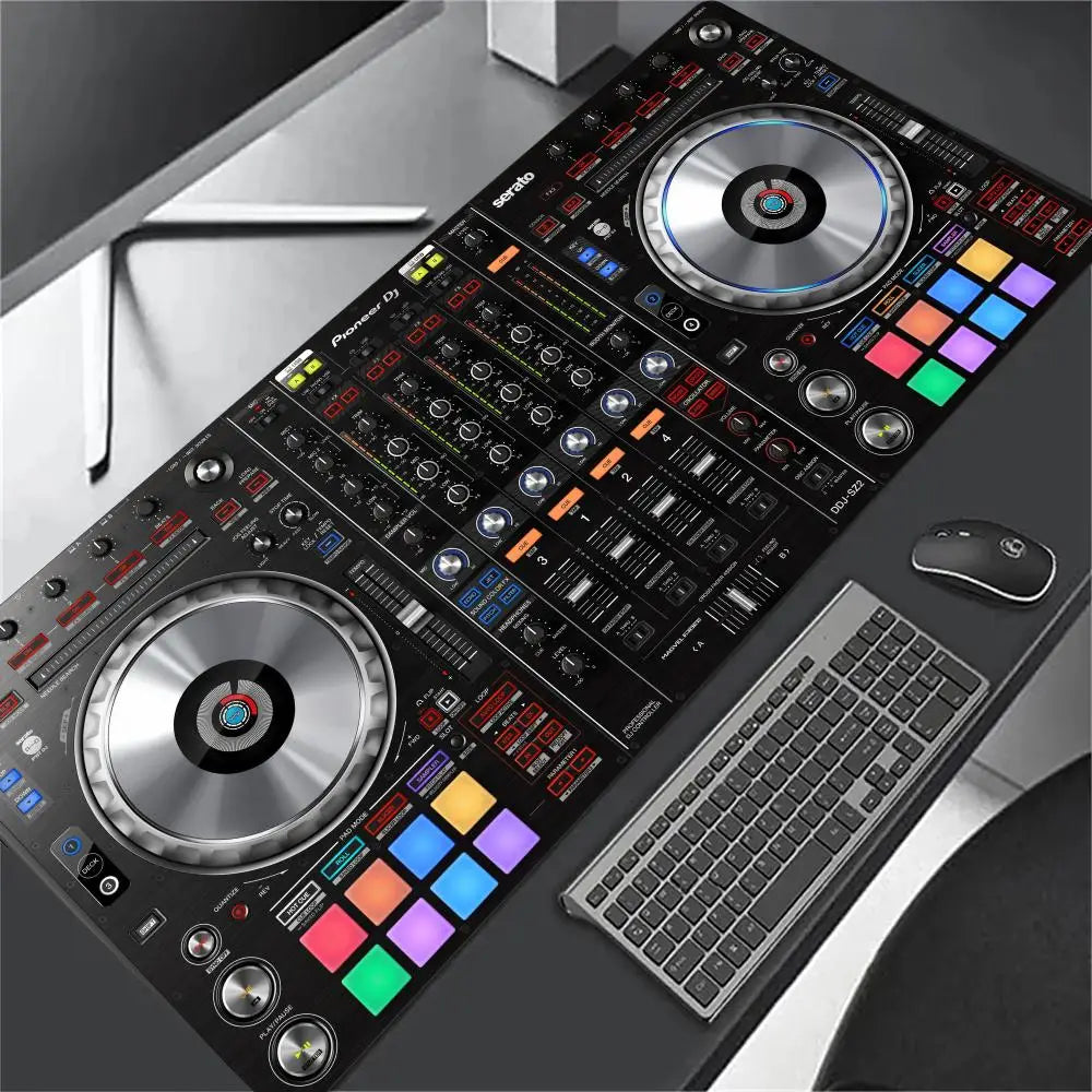 DJ Music Mixer Mousepad Desk Accessories Desk Mat Gaming Mats Desk Decorating Supplies Mouse Pad Long Pad Office Decor Carpet