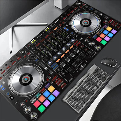 DJ Music Mixer Mousepad Desk Accessories Desk Mat Gaming Mats Desk Decorating Supplies Mouse Pad Long Pad Office Decor Carpet