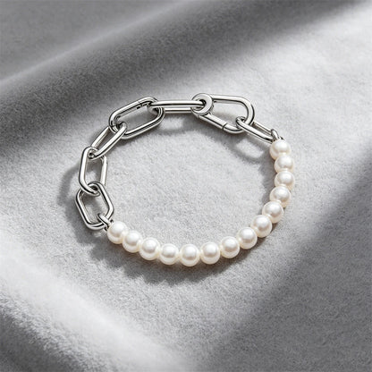 Hot Sale Original Me Bracelet Fit Charm Beads Round Beads For Women 925 Sterling Silver Luxury femme Bracelet Jewelry Trinkets