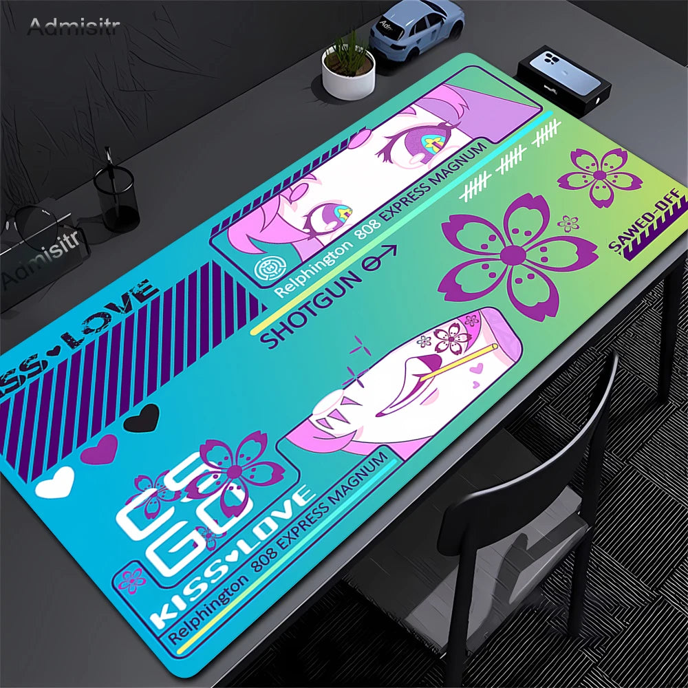 90x40cm Large Size Mouse Pad Art Desk Pads Printstream Gaming Mice Pad Non-slip Rubber Mat Company Long Table Mats XXL For Csgo