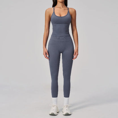 Fitness Suit 2PCS Women's Tracksuit Yoga Set Sports Outfits Gym Clothes Running Push Up Sportswear Female Workout Yoga Clothes