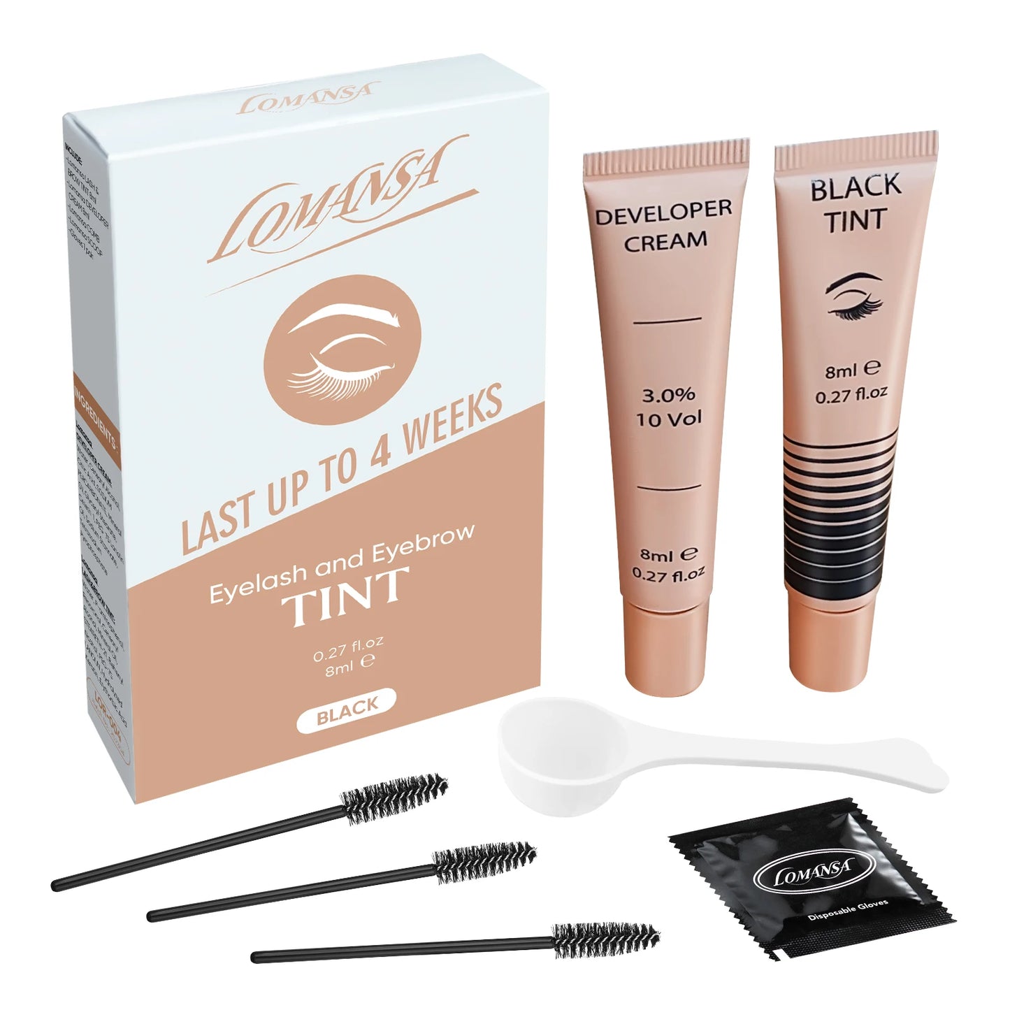 Lomansa New Lash Color Kit Eyelash Eyebrow Dye Tint Kit Brow Enhancer Mascara Lift Tinting Tattoo Eyes Makeup Tools