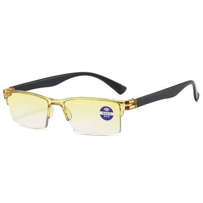 Smart Automatic Zoom Reading Glasses Rimless Optical Presbyopia Eyewear Ultralight Spectacle Blue Light Glasses Unisex