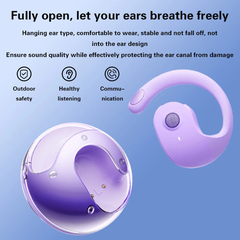 Lenovo AI Earphones Wireless Bluetooth Real-time Language Translation 144 Languages Ear Hanging Headphone Translator For Busine