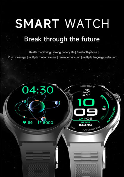 LAXASFIT 1.52" HD Smart Watch Game Dial Dynamic Dial Bluetooth Call Voice Assistant Fitness Tracker Wireless Charging