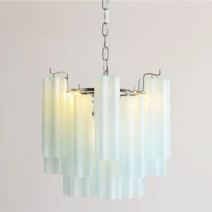 Designer Murano Ceiling Chandeliers Pink Colorful Glass LED Hanging Pendant Lights for Living Dining Room Bar Villa Art Lighting
