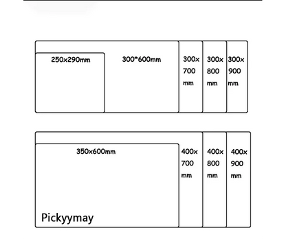 Large Mouse Mat Black And White Mousepad Gaming Mousepads 39.3x19.6in Rubber Keyboard Mats Abstract Desk Pad Office Mouse Pads