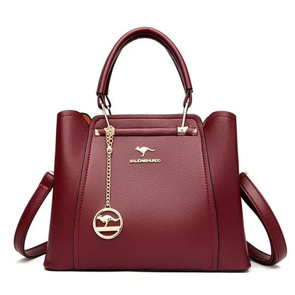 2024 Luxury Women Designer 3 Layers Shoulder Crossbody Sac Ladies Large Capacity Leather Handbags Shopper Brand Messenger Totes