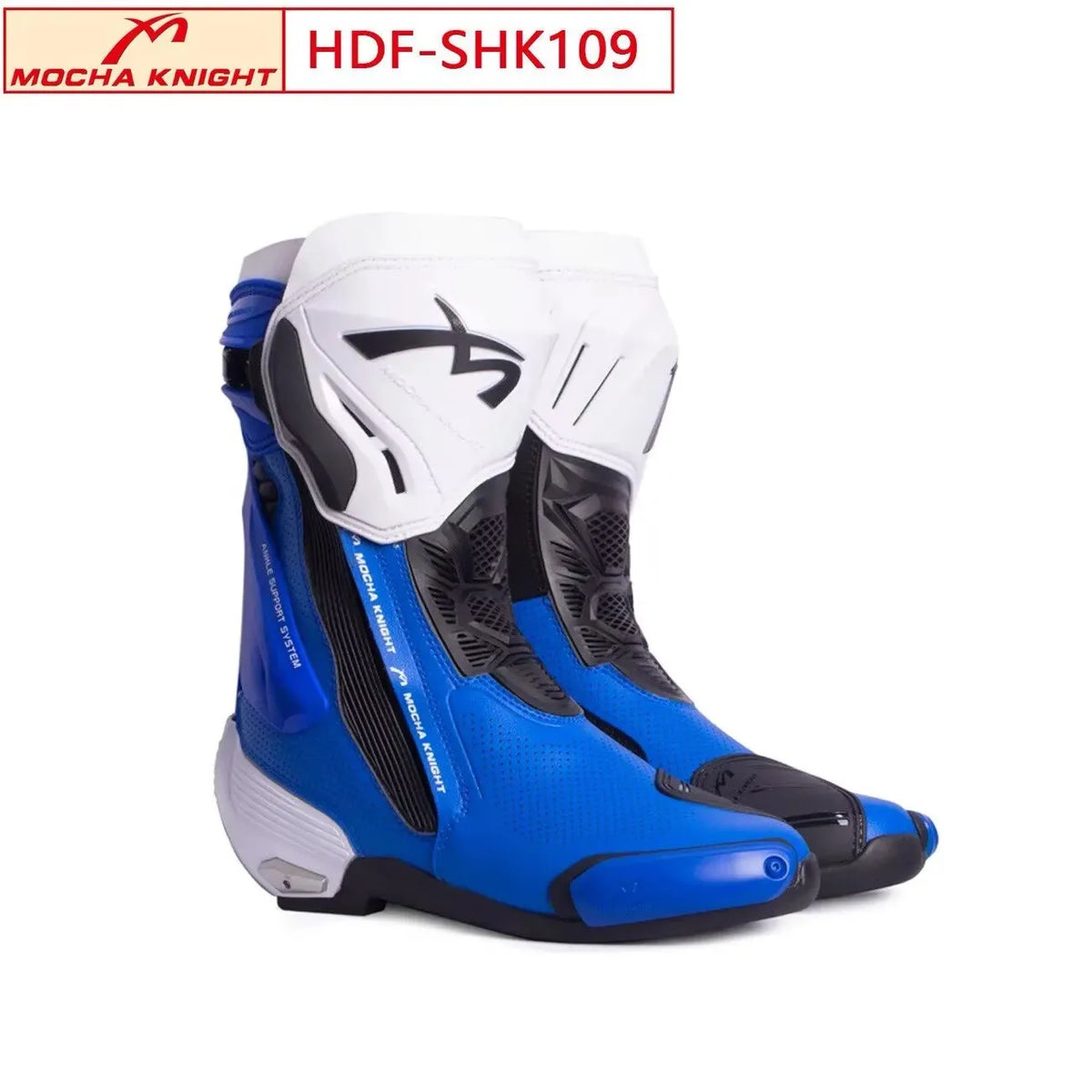 MOCHA SH109 Motorcycle Racing Boots Perforated Summer Breathable Professional Motocross BOTAS Knight Riding Boots CE Certified