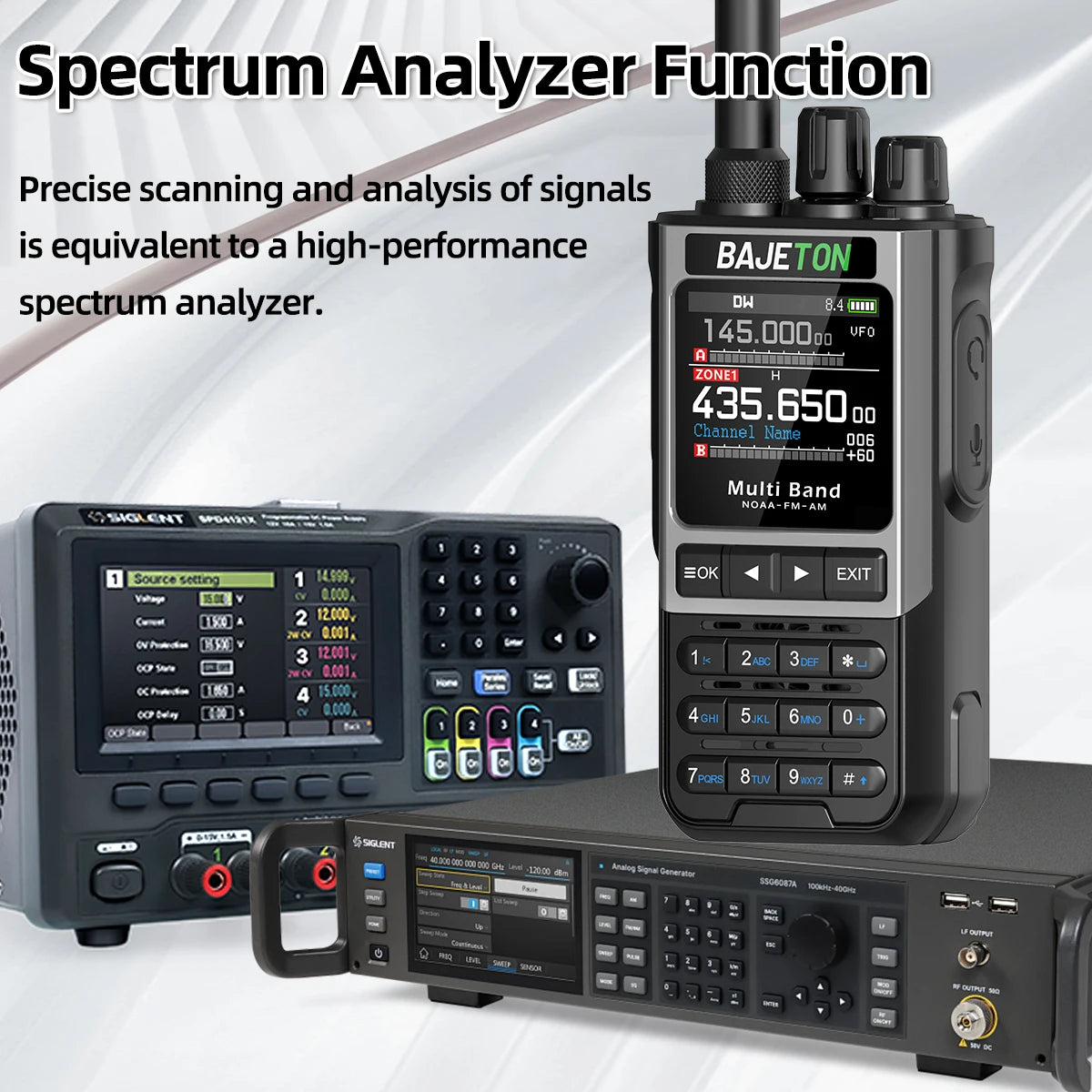 BAJETON BJ-8300 10W Ham Radio Shortwave HF SSB CB Walkie Talkie AM USB LSB CW Bluetooth Programming Handheld Two Way Radio