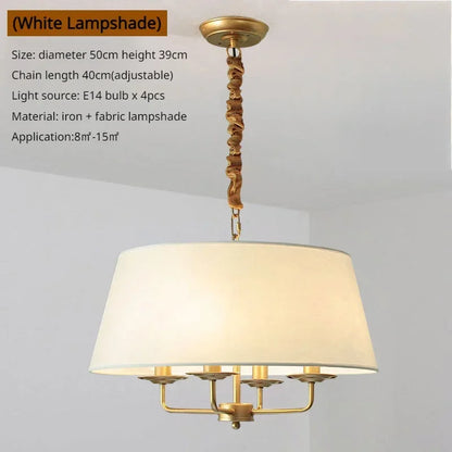 Modern Ceiling Chandeliers Stylish Simplicity Nordic Fabric Lampshade Living Room Dining Bedroom Home Decor Lightings Led Lights