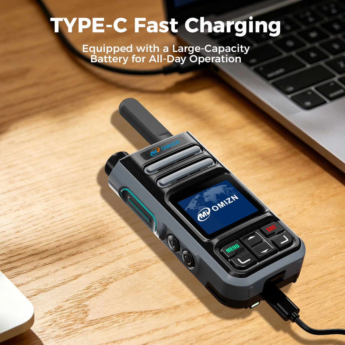 OMIZN Walkie Talkie POC 5000 Kilometers 4G Global Signal Radio Camping Professional Walkie Talkies Unlimited Distance Calling A3