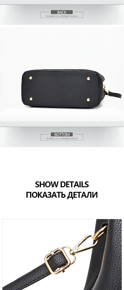 New Famous Designer Brand Bags Women Leather Handbags Luxury Ladies Hand Bags Purse Fashion Shoulder Bags Gift
