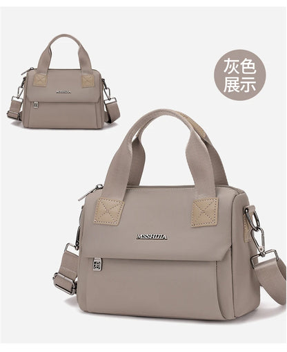 Ladies Lightweight Shoulder Bag Waterproof Nylon Handbag for Commuter Work Casual Crossbody Bags for Women Messenger Bag
