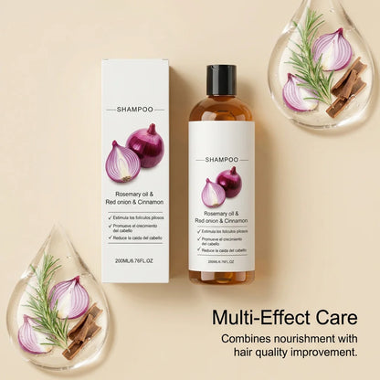 Red Onion Hair Growth Shampoo Against Hair Loss Products Strengthening Hair Follicle Lightweight Cinnamon Rosemary Oil Shampoo