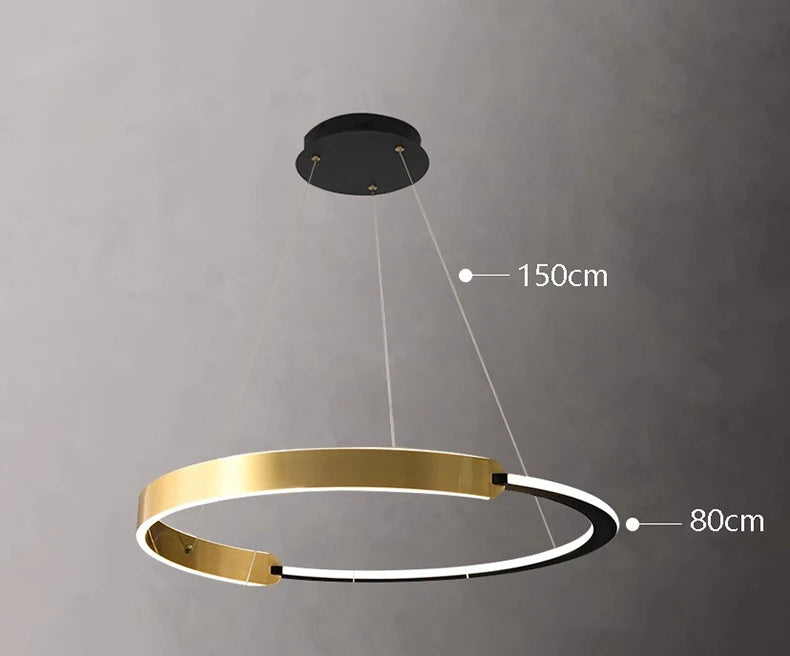 Modern rings long Pendant lights led Chandeliers for living room 2023 indoor lighting Ceiling lamp interior lighting Chandeliers