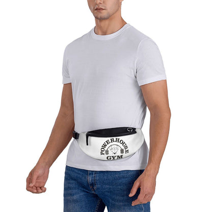Powerhouse Gym Fanny Bag Custom Bodybuilders Fitness Crossbody Waist Pack Men Women Cycling Camping Phone Money Pouch