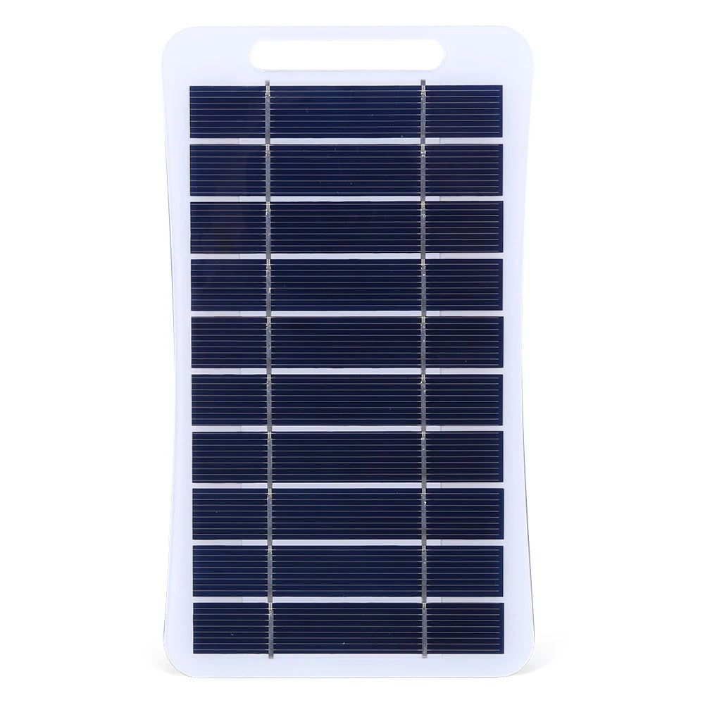 10W 5V Portable Solar Panel USB Battery Charger Solar Charging Panel Waterproof Phone Power Bank for Camping Backpacking Hiking