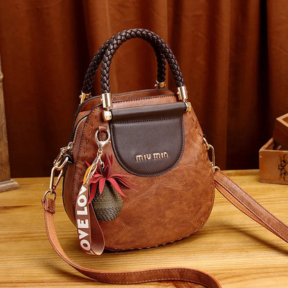 Vintage Women's Bag Luxury Designer Boston Style Women Shoulder Bag High Quality Fashion Crossbody Bags Female Handbags