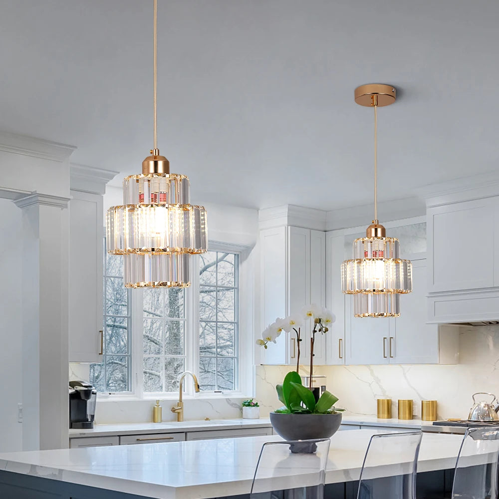 Modern Pendant Lights Luxury Led Crystal Ceiling Lamp Nordic Design Chandelier Bedroom Dining Room Table Kitchen Island Decor
