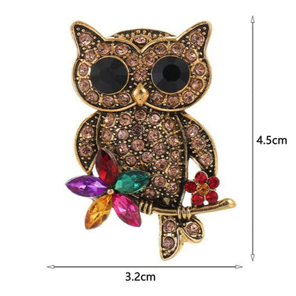 Exquisite Shiny Rhinestone Hummingbird Brooches For Women Clothing Coat Jewelry Accessries Gift