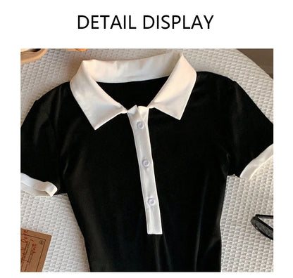 New "Ladies" slim-fitting short-sleeved one-piece pants, versatile and fashionable, for summer