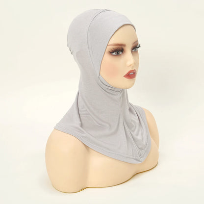 Muslim Inner Cap Hijab For Women Solid Underscarf Hijab Undercap Scarf Turban Hat Islamic Muslim Hijabs Ready To Wear Headcover