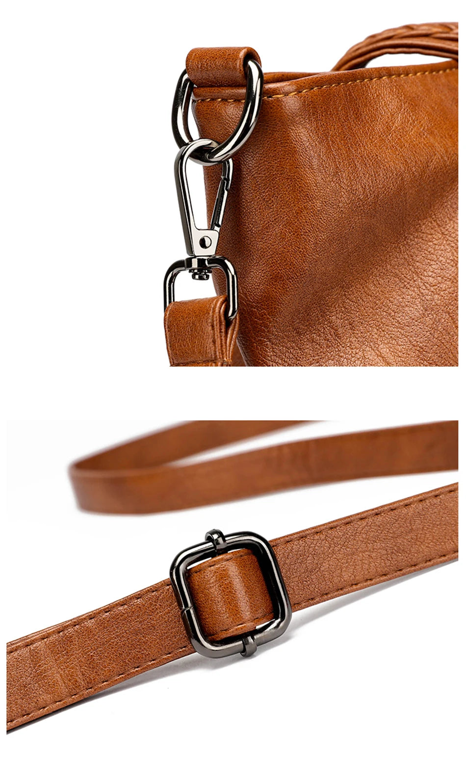 Genuine Brand Leather Women Handbag Luxury Designer Shoulder Crossbody Bags Ladies Purse Messenger Tote Bag Female Commuting Bag