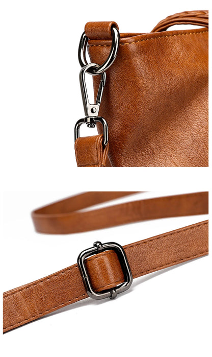 Genuine Brand Leather Women Handbag Luxury Designer Shoulder Crossbody Bags Ladies Purse Messenger Tote Bag Female Commuting Bag