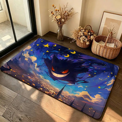 Anime Cute G-Gengar Carpet Bathroom Anti-slip Mat Door Mat Home Decoration Mat Entrance Door Mat Scratch-resistant Door Mat