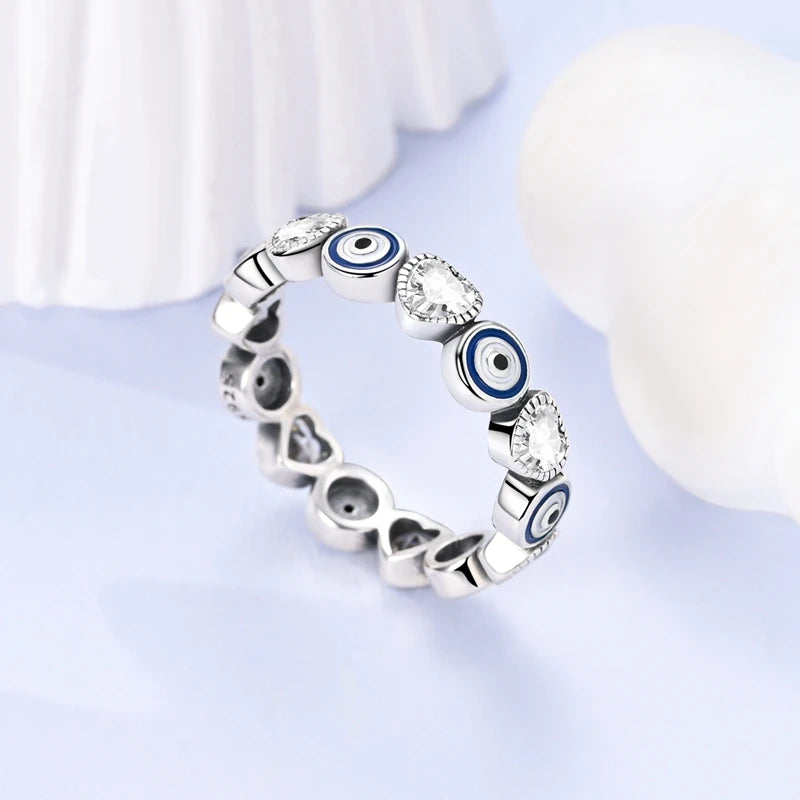 LAZA 925 Sterling Silver Colorful Rings Sparking Zirconium Bowknot Moon Sun Original Ring For Women Anniversary Wedding Gifts