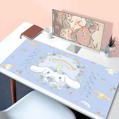 Kawaii Mouse Pad Laptop Anime Gamer Cabinet Keyboard Rug Cute Cartoon C-cinnamoroll Desk Mat PC Gaming Mousepad For Girl Gifts