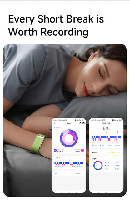 2026 New Nursing Grade Smart Bracelet VWAR Loop Life SpO2 Blood Lipid Uric Acid ECG+PPG Waterproof Band Sport Fitness Tracker