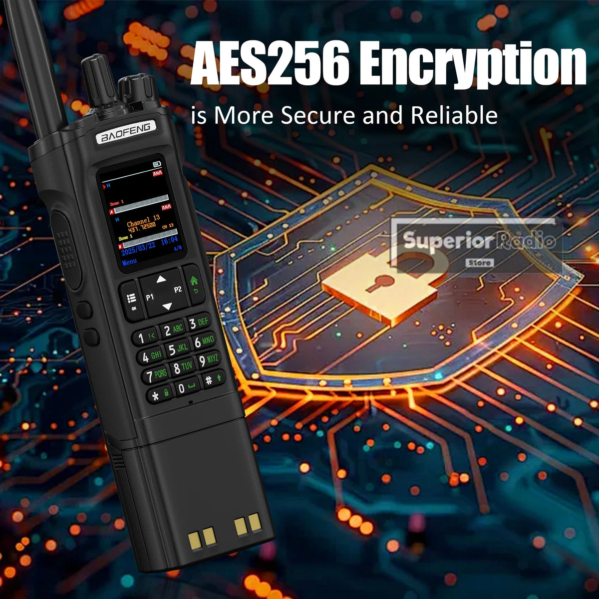 Baofeng DM-32 DMR Digital Walkie Talkie Upgraded Extended Battery High Capacity GPS APRS Dual Mode Analog Dual Time Slot  AM FM
