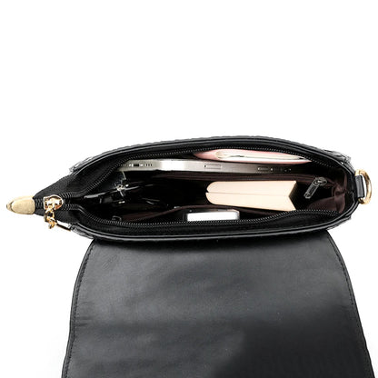 High Quality Soft Leather Purse Fashion Women Shoulder Messenger Bag Multi-pocket Wear-resistant Bag Luxury Ladies Handbag Sac