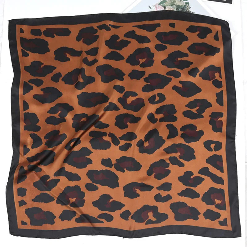 2026 Designer Women Chiffon Foulard Bandana Scarf 70cm Shawl Kerchief Square Headscarf Scarves Head Wraps Scarves Female Scarf