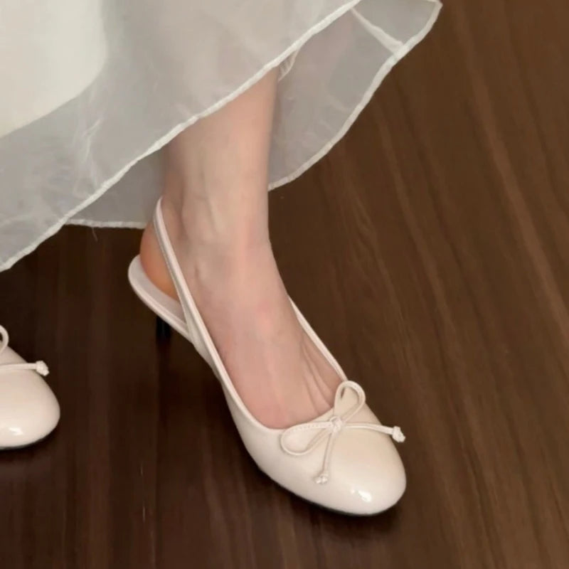 Luxury Metal Designer Women's High Heels Fashionable Open-heel Stiletto Sandals New Spring Style Slip-on Buckle Dress Shoes