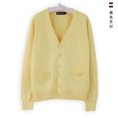Japanese JK Uniform Cardigan Class Uniform British Student School Uniform Knitted Sweater