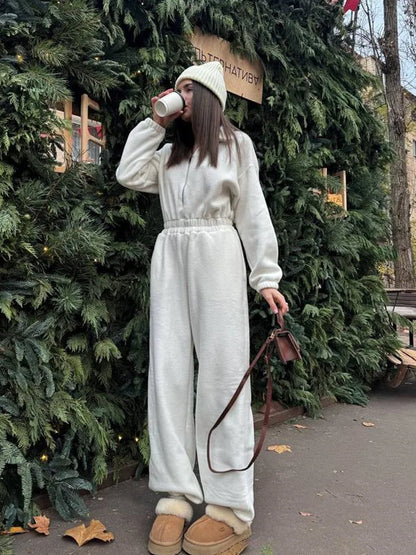 Sports and Leisure Contrast Color Jumpsuit Fashion Trend Street Jumpsuit Women’s Suit New Women Clothing