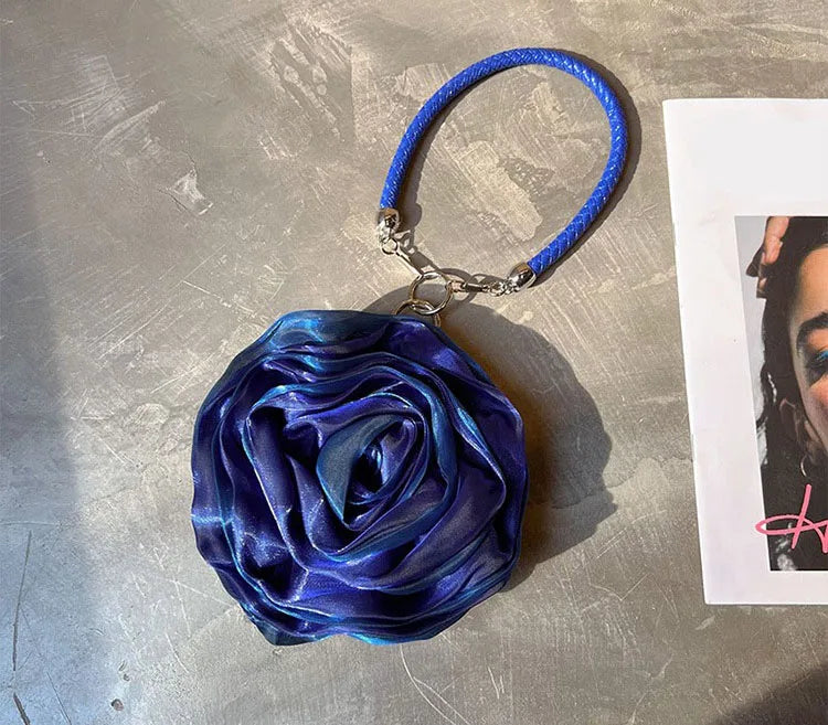 Party Clutch Fairy Hostess Flower Silk Mini Banquet Lipstick Key Purse Luxury Tote Designer Lady Prom Crossbody Handbags
