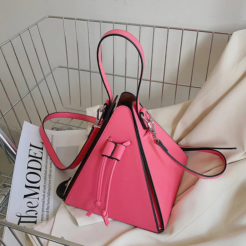 Fashion Ladies Shoulder Bags Handbag Sense of luxury Women Bags High quality Leather Crossbody Bag Designer Female Triangle Bags
