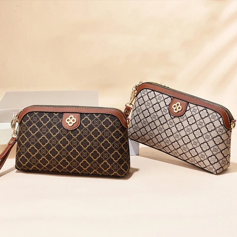 High Quality PU Leather Shoulder Bags Women Small Crossbody Bag Luxury Handbag Lady Messenger Bag Simple Shell Phone Satchels