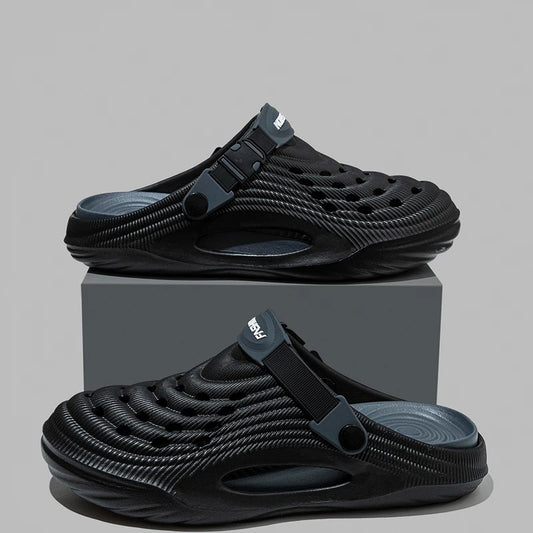 Fashion 2026 Mix Color Men's Comfortable Thick Platform Clogs Summer Beach Outside Couple Slippers Soft Sole EVA Sandals Slides